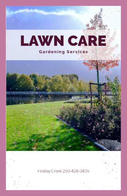 Flyer Maker for a Gardening Services Business 697e