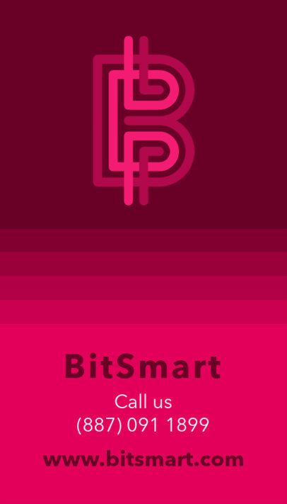 Colorful Business Card Maker for Financial Business