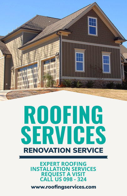 Flyer Maker for a Roofing Company 708