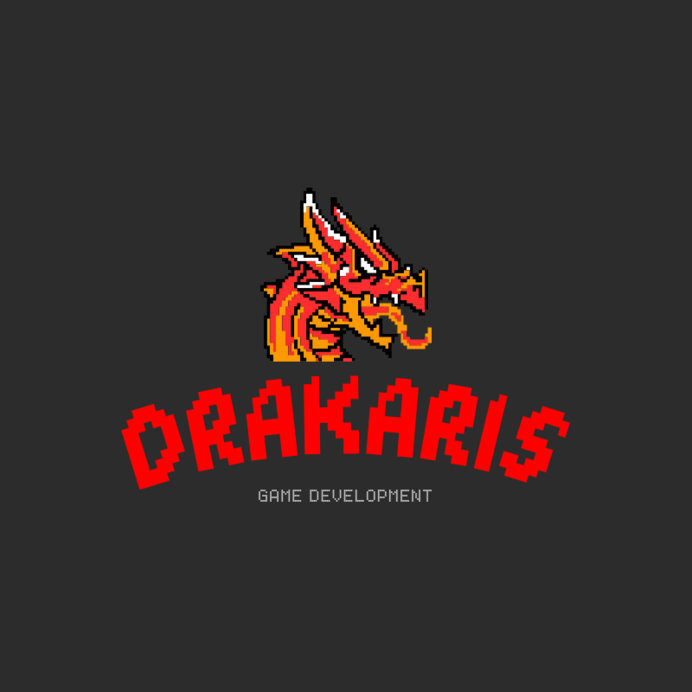 Gaming Logo Template with a Dragon Icon