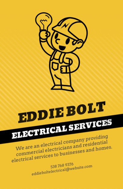 Flyer Template for an Electrical Services Business