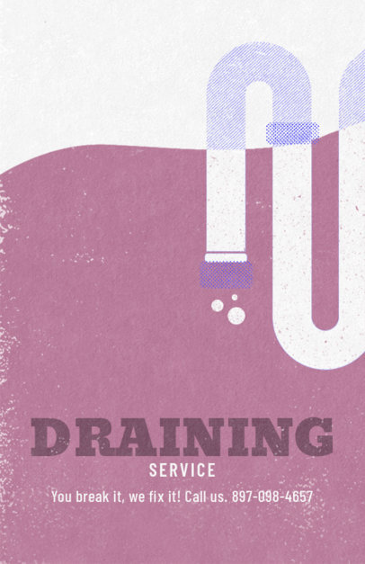 Flyer Maker for Draining Services 710b