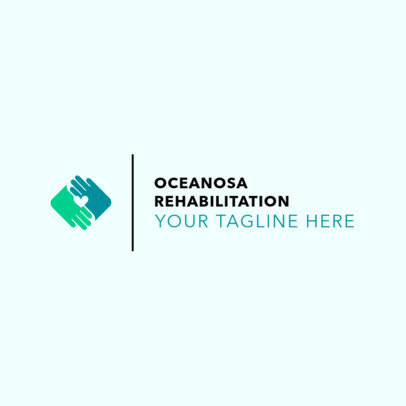 Minimalist Rehab Center Logo Template
