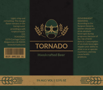 Lucha Themed Beer Label Template 765