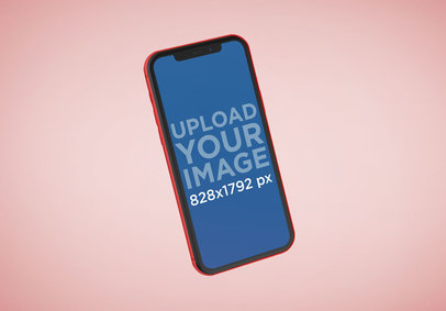 Red iPhone 11 Render Mockup