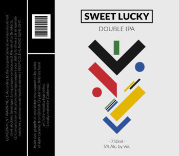 Modernist Beer Label Design Template 767