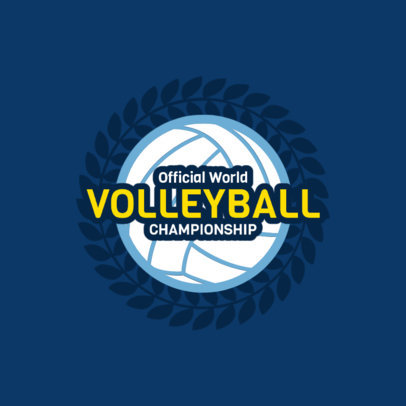 Volleyball Logo Maker for a Volleyball Team