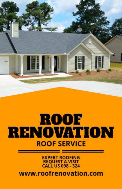 Roof Renovation Flyer Maker 708b