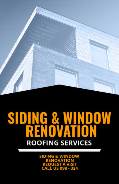 Siding and Window Renovation Flyer Maker 708d