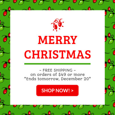 Ad Template for Christmas Offers