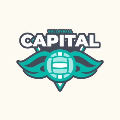 Sports Logo Maker for a Volleyball Club