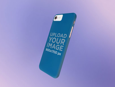 Phone Case Mockup with a Gradient Background