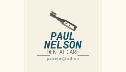 Dental Business Card Maker with Custom Colors 558d