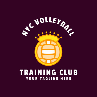 Sports Logo Template for a Volleyball Team