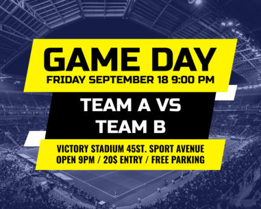 Vinyl Banner Design Maker for a Game Day Announcement 792