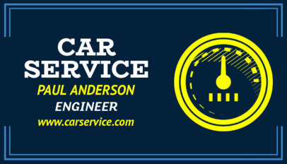 Business Card Maker for an Automotive Engineer
