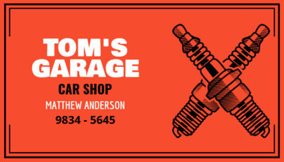 Car Shop Business Card Maker