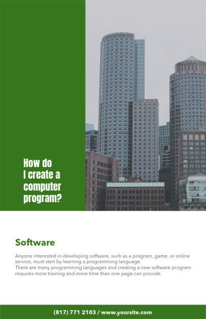 Online Flyer Maker for Software Conferences