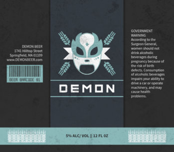 Beer Label Maker for a Lucha Themed Beer Label Design 765a