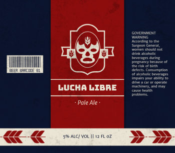 Lucha Libre Beer Label Template 765b