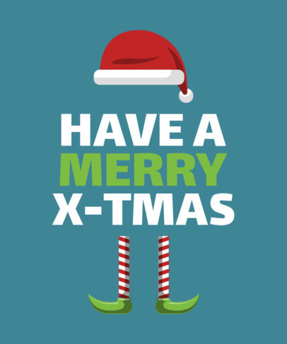 Christmas T-Shirt Design Maker with Elf Illustrations