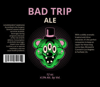 Beer Label Template with Funky Graphics 771