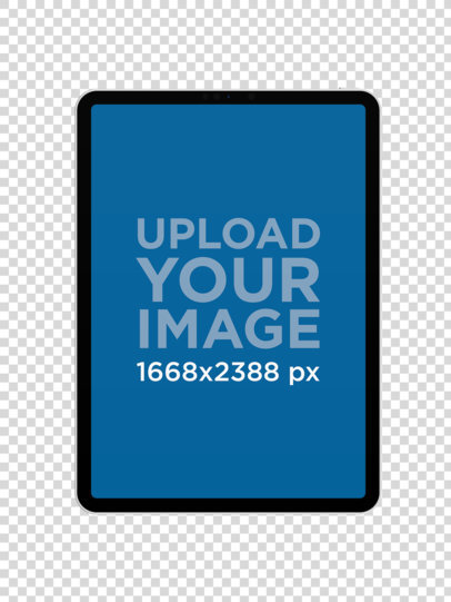 iPad Pro Mockup in Portrait Position