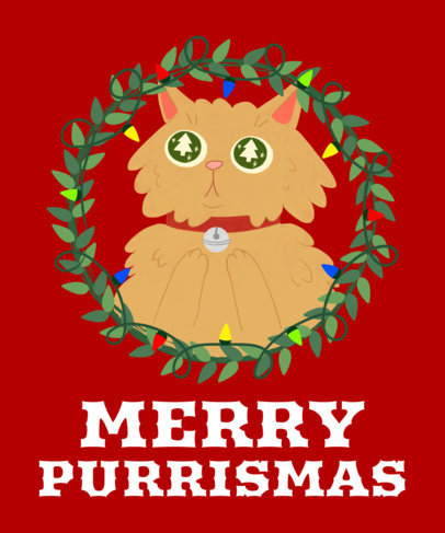 Christmas T-Shirt Design Generator with Cat Graphics