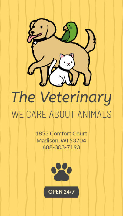 Veterinary Business Card Maker 184c