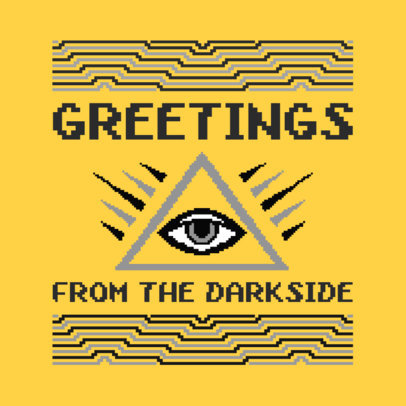 Christmas T-Shirt Design Maker with Illuminati Graphic 652h