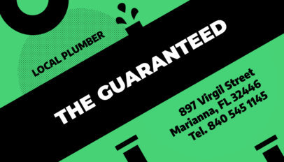 Business Card Maker for a Local Plumber 662d