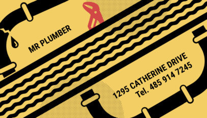Plumbing and Heating Business Card Maker 662e