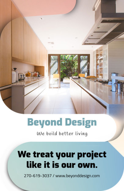 Flyer Template for a Home Design Company 732c