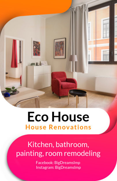Online Flyer Template for House Renovations 732e