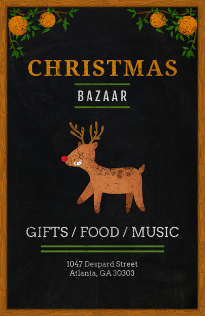 Christmas Bazaar Flyer Design Template