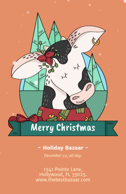 Christmas Flyer Template for a Holiday Bazaar