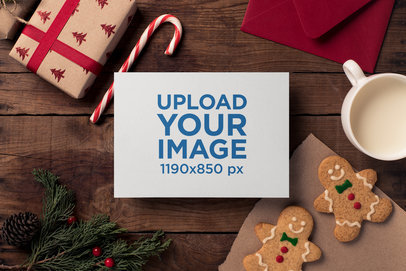 Festive Christmas Card Mockup