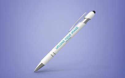 Pen Mockup Floating on a Custom Background