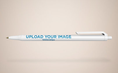 Pen Mockup on a Flat Surface