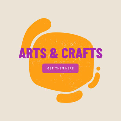 Ad Design Maker for Arts and Crafts Store 540c