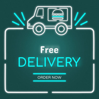 Online Banner Maker with Food Truck Graphic