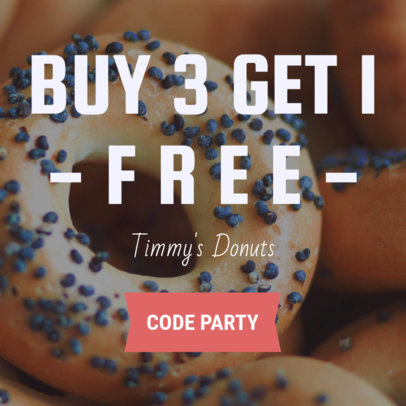 Online Banner Maker for Donut Shops 370b