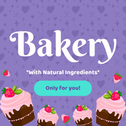 Banner Maker with Pink Cupcake Clipart