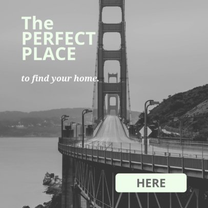 Real Estate Online Banner Maker with Button