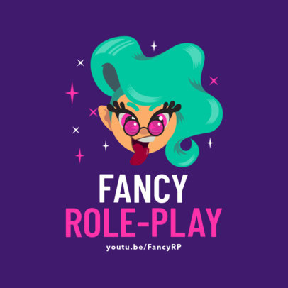 Gaming Logo Design Template for Gaming Channel with Crazy Avatar