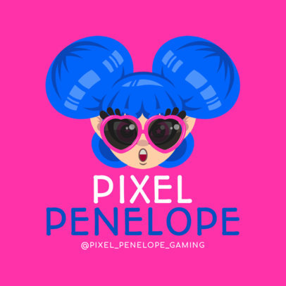 Gaming Logo Maker with Chic Avatar 1460d