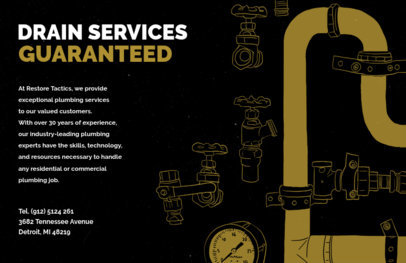 Plumbing Flyer Generator for Drain Services 716a