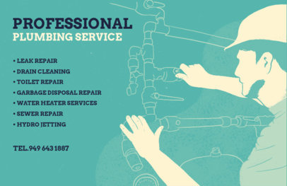 Professional Flyer Maker for Plumbing Services 716e
