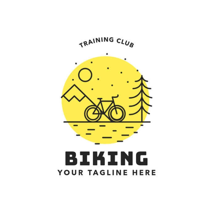 Placeit - Mountain Bike Logo for Biking Training Club
