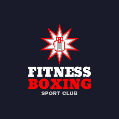Fitness Boxing Logo Maker for Sports Clubs 